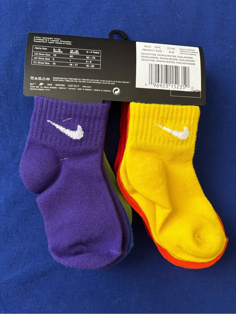 Nike Lightweight Toddler Socks 2-4 Years